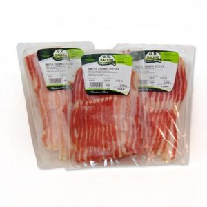 Pancetta tesa affettata in atm