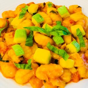 Gnocchi zucchine e mozzarella