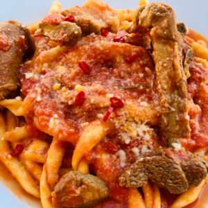 Maccheroni al Ferretto con Sugo di Carne Mista