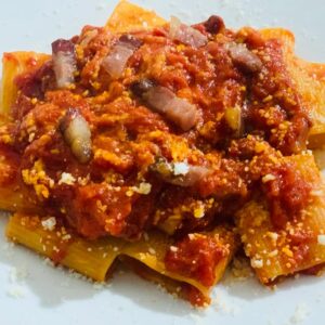Paccheri all’amatriciana