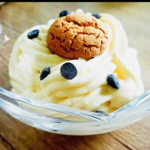 Coppa al mascarpone ed amaretti