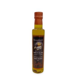 Extra virgin olive oil dressing Bianchetto truffle slices